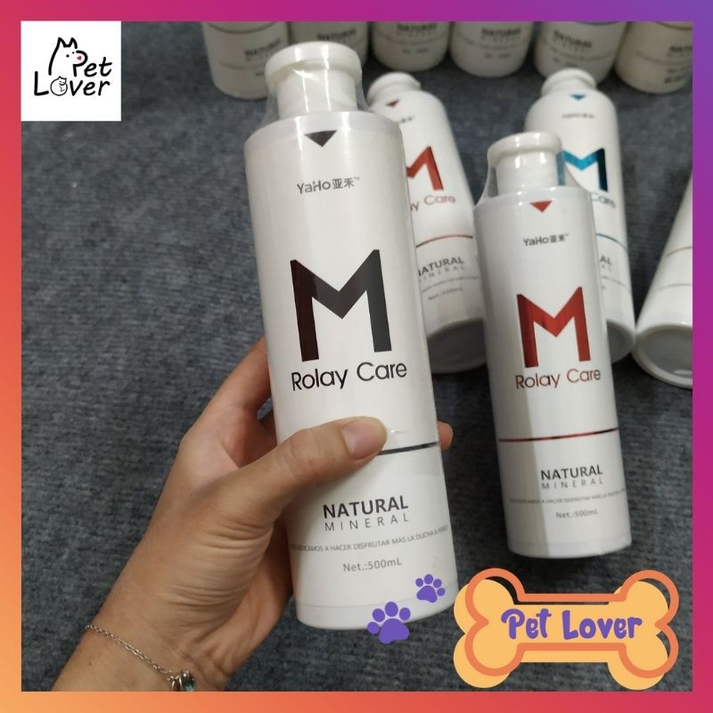 FREESHIP] Sữa tắm cho chó mèo, hương nước hoa, khử mùi thơm lâu, sữa tắm Yaho M Rolay Care 500ml_Petlover