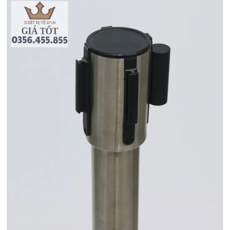 Cột chắn inox căng dây đế chữ U 2m, 3m, cột chắn inox phân luồng lối đi,trụ phân cách lối đi