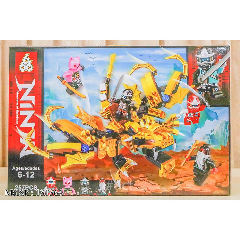 Hộp logo ráp ninja rồng 257 miếng 66033
