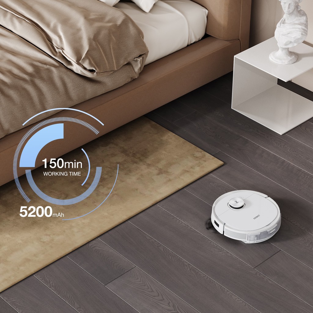 Robo Hút Bụi Lau Nhà Ecovacs Deebot T9 Plus - Lực hút 3000Pa - Hàng Chính Hãng - Bảo Hành 24 Tháng