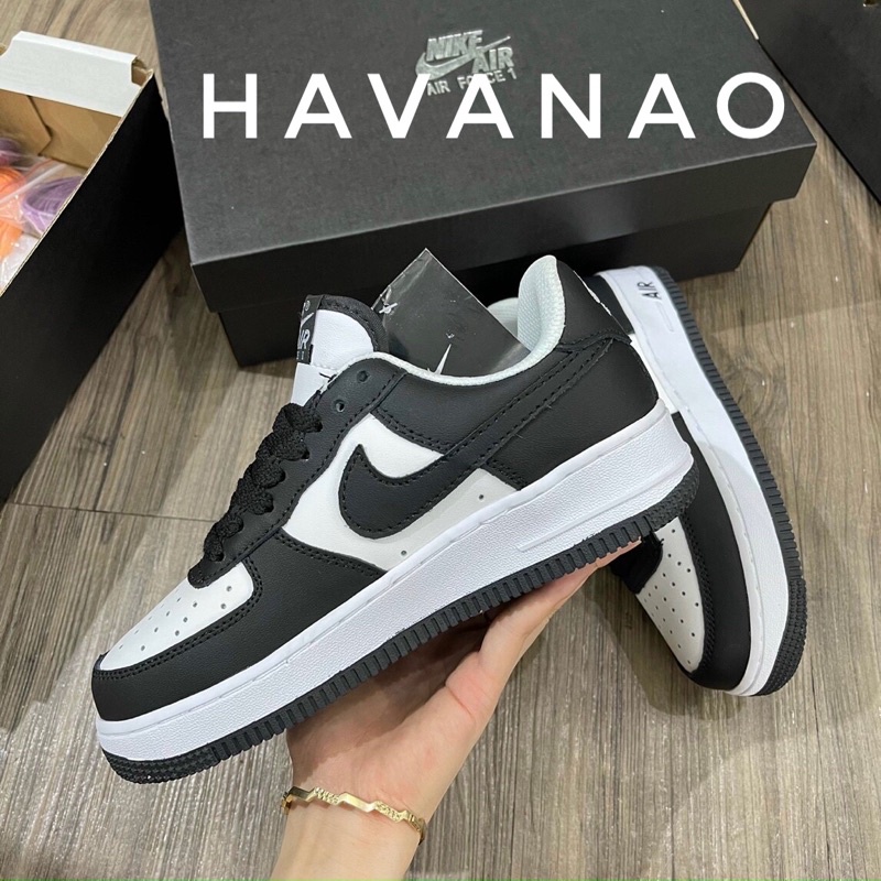 Giày sneaker nike air force 1 low panda - af1 cổ thấp đen trắng - Hype Sneaker | Phiên bản 1:1 chuẩn .