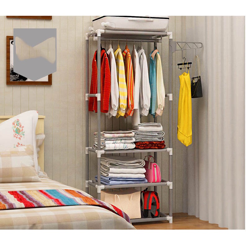 Kệ Chữ H Để Đồ Và Treo Quần Áo Đa Năng Gấp Gọn