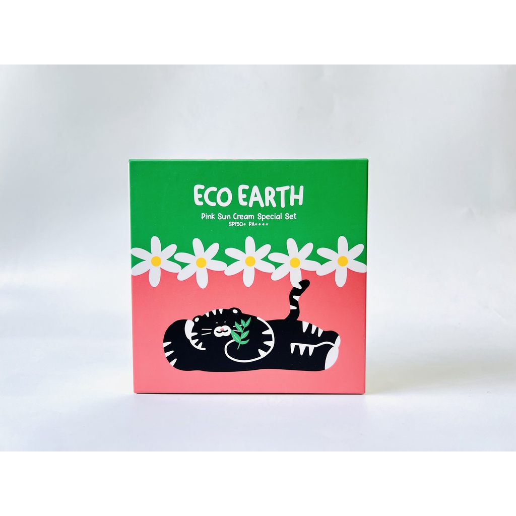 Kem chống nắng The Saem Echo Earth Pink Sun Cream Special Set SPF50+ PA++++ 50g