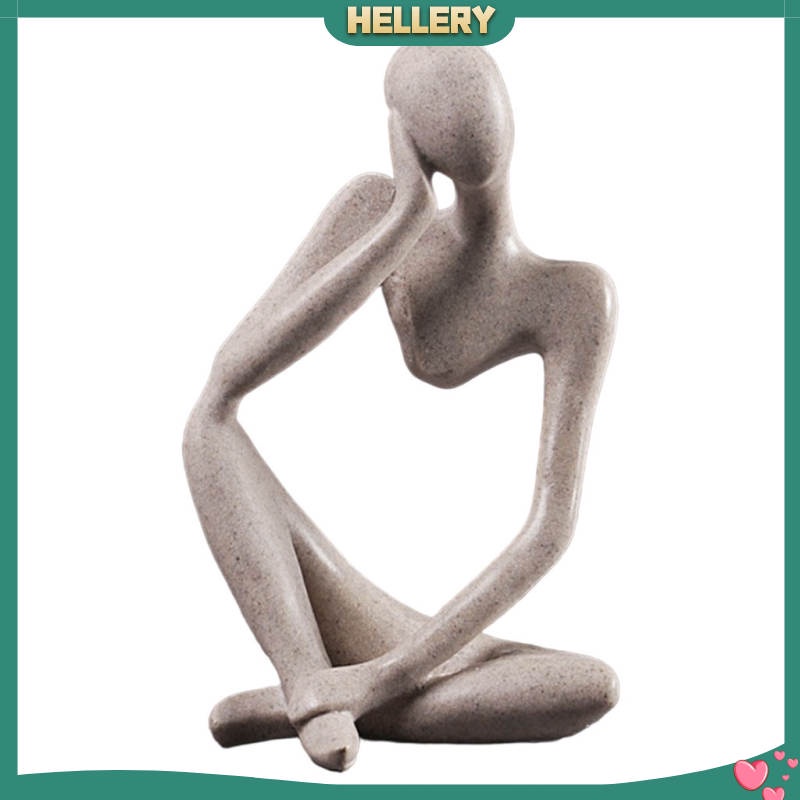 Tượng điêu khắc hình người suy nghĩ trang trí nội thất