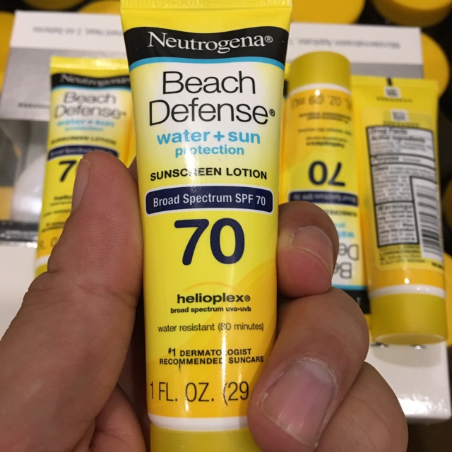 Kem chống nắng mini Neutrogena Beach Defense SPF 70, 29ml. Nhập Mỹ Xịn