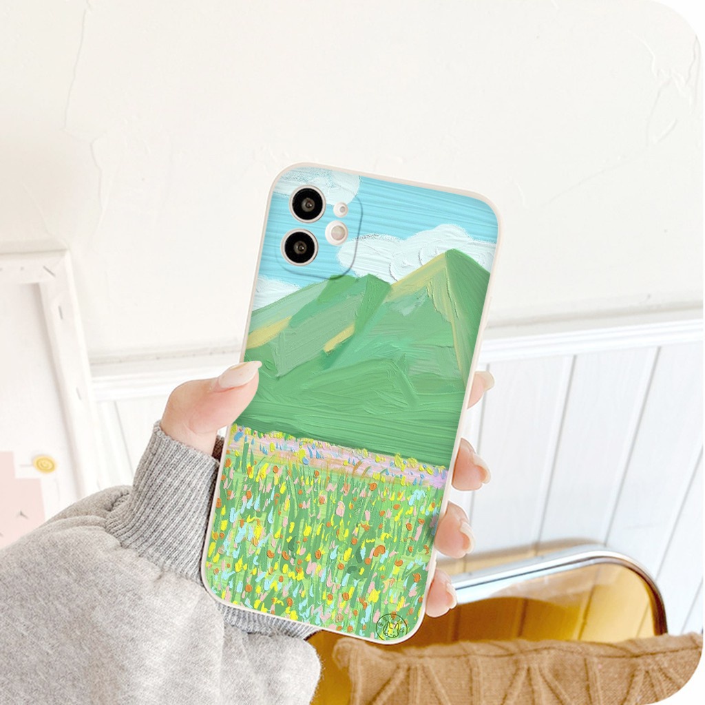 ỐP IPHONE bức tranh đồng cỏ ốp dẻo iphone 6/6plus/7/7plus/8/8plus/x/xr/xs/11/12/13/14pro/max/promax tr1227