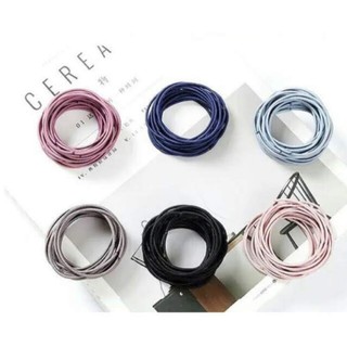 Sét 100 dây chun buộc tóc túi zip siêu dai