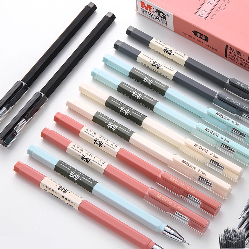 M &amp; G. Bút Gel Mực Đen Ngòi 0.5Mm