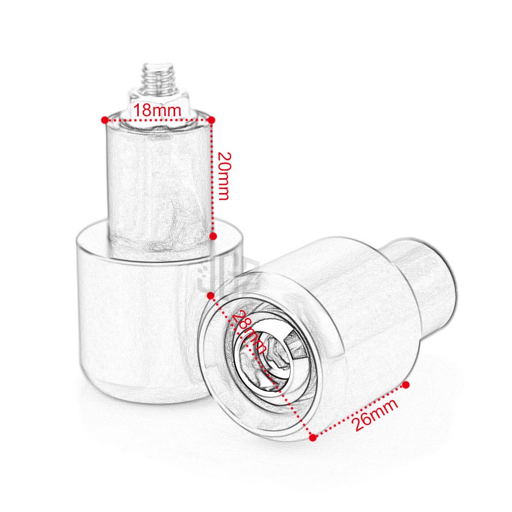 Nắp Chống Rung Cho Tay Cầm Xe Máy YAMAHA NVX AEROX 125 155 NMAX MT07 MT09 MT10 YZF R125 R15