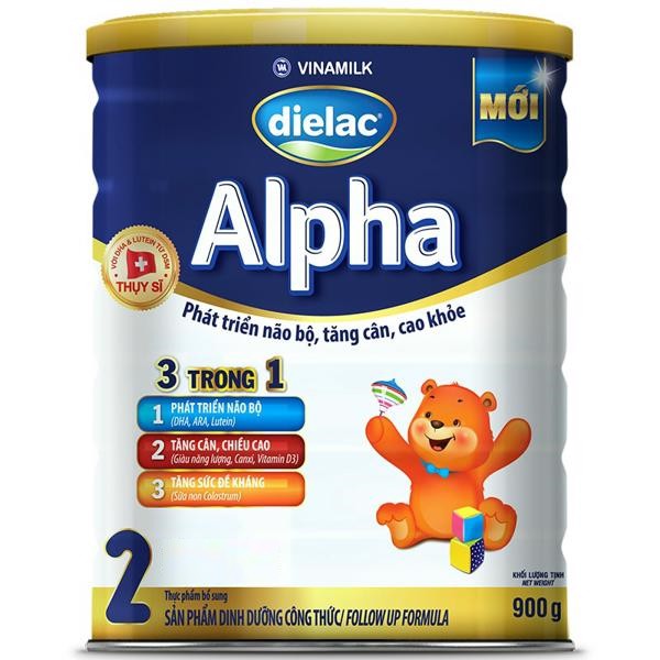 VINAMILK Sữa bột Dielac Alpha 2: 400g-900g