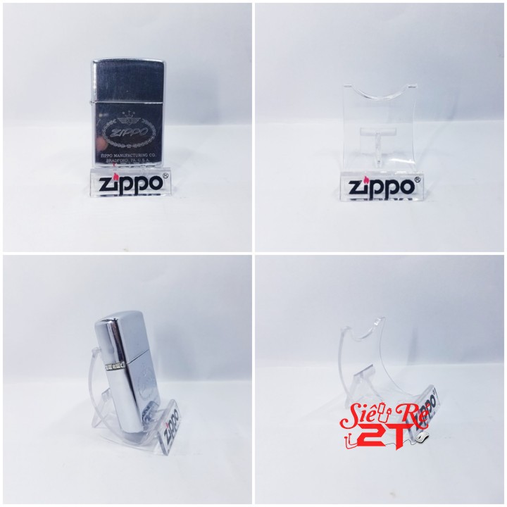 Giá đỡ Zippo Mica - Chân đế Zippo có logo Zippo dùng trưng bày Zippo