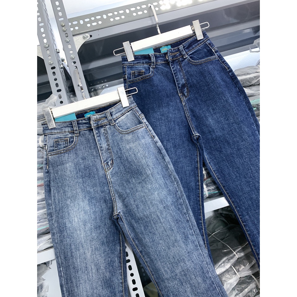 quần jeans nữ ống loe quần bò loe ống bass cạp lưng cao phom dài 100cm chất jean co dãn | BigBuy360 - bigbuy360.vn