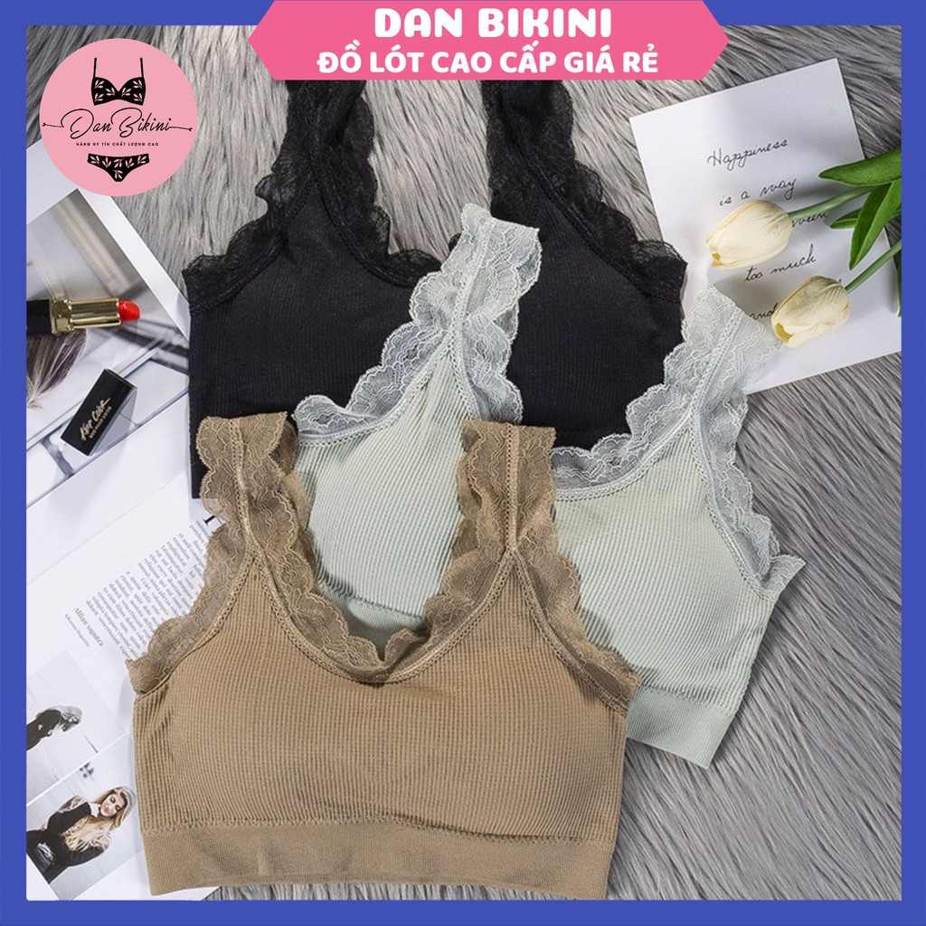 Áo Bra Nữ ❤️FREESHIP❤️ Áo Lót Nữ gân tăm dây viền ren bèo nâng ngực gợi cảm mã 3304