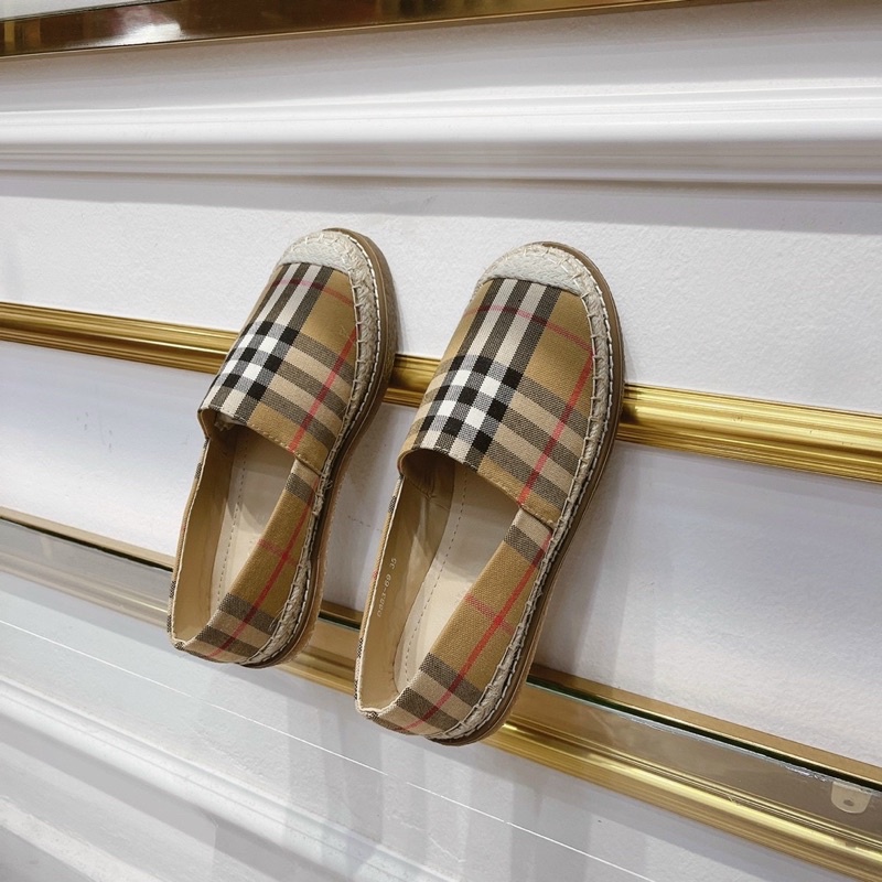 Giày Slipon Kẻ Nâu Thời Trang