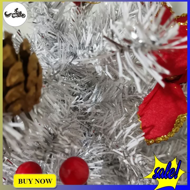 Cây thông noel mini 38cm màu trắng thích hợp làm quà tặng giáng sinh, trang trí bàn làm việc,phòng ngủ....