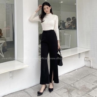 Quần loe xẻ ống, form dài