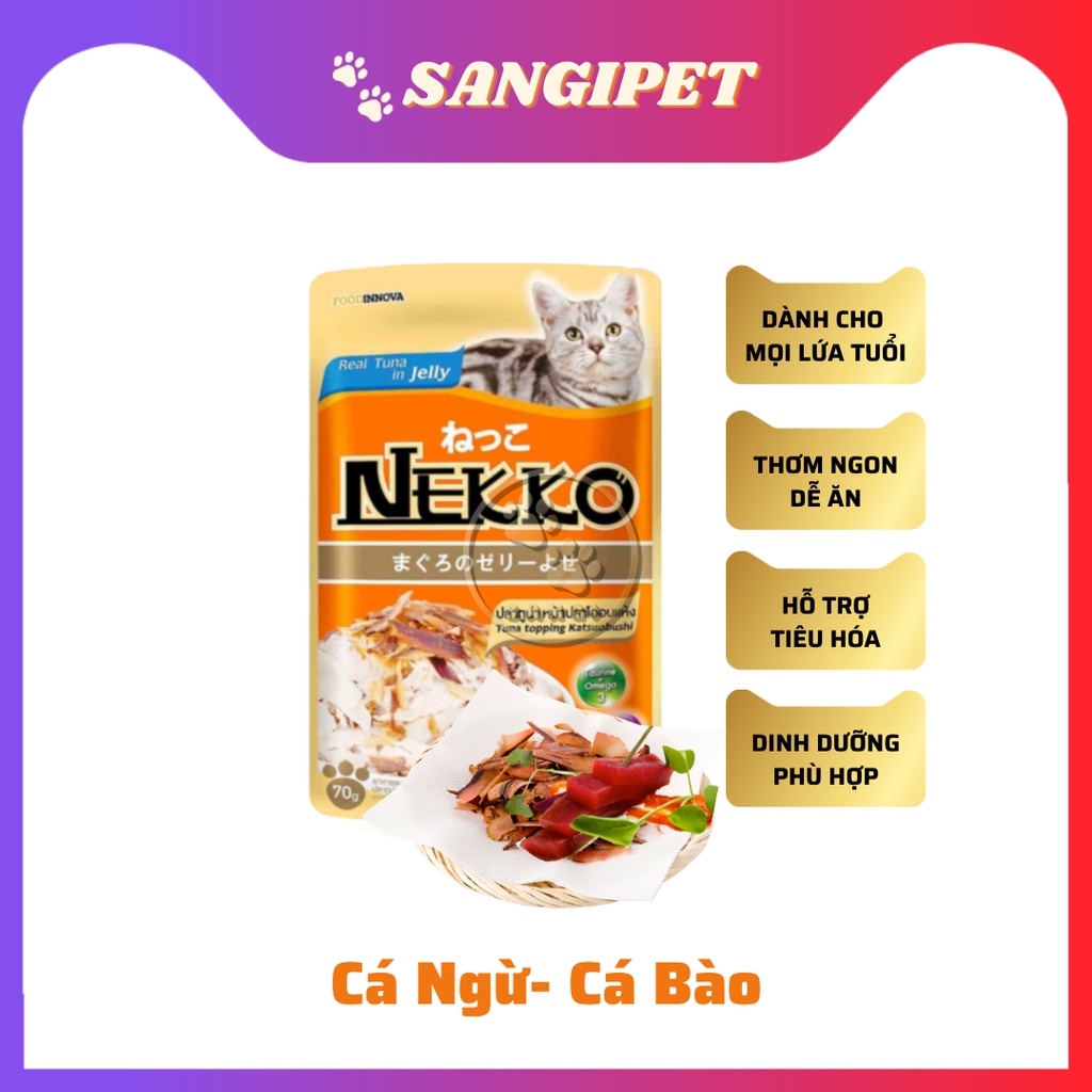 Pate mèo NEKKO soup, thạch dinh dưỡng 70g