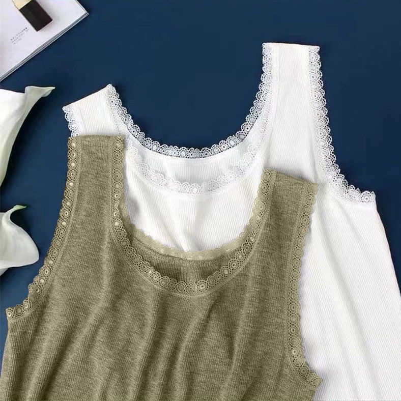 Áo Nữ Không Tay Phối Ren plus size