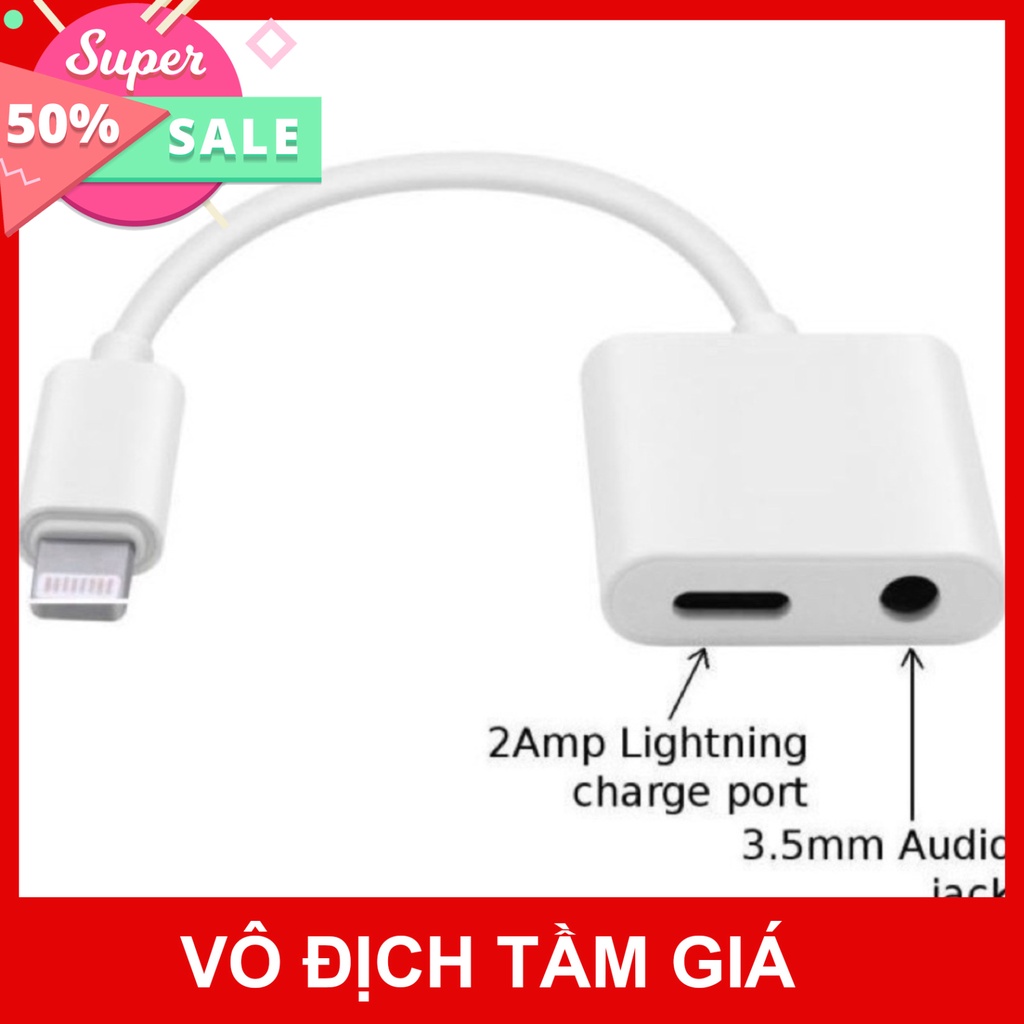 Jack Chuyển Đổi 2 Cổng Vừa Sạc Vừa Cắm Tai Nghe Cho iphone Hàng Cao Cấp Có Míc Lỗi 1 Đổi 1 M_A_STORE
