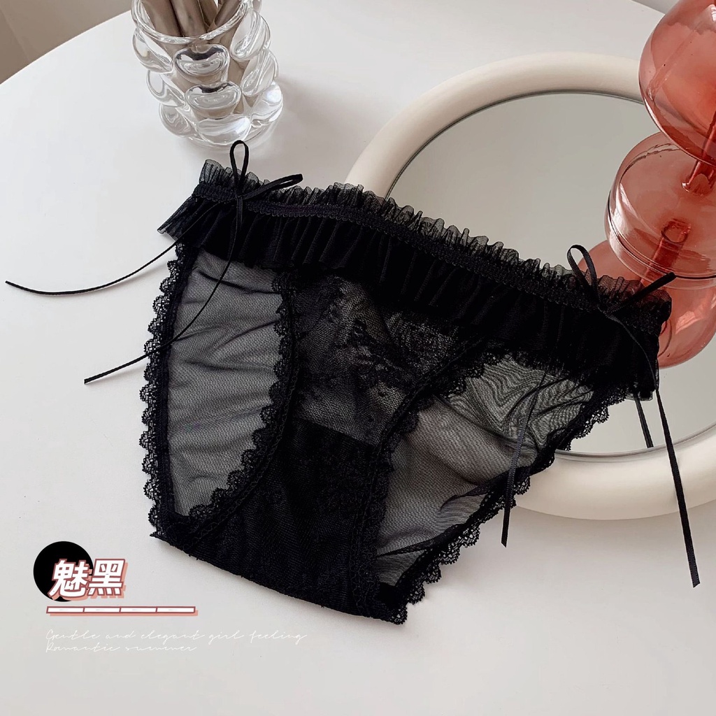 Quần Lót cotton Phối Ren Trong Suốt Gợi Cảm Cho Nam Nữ