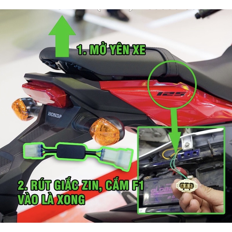 Mạch chớp Stop F1 cho Honda MSX lắp như zin