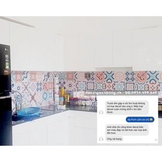 0.4x1.2m Miếng dán Decal Simple White - Decal trắng điểm hoa văn