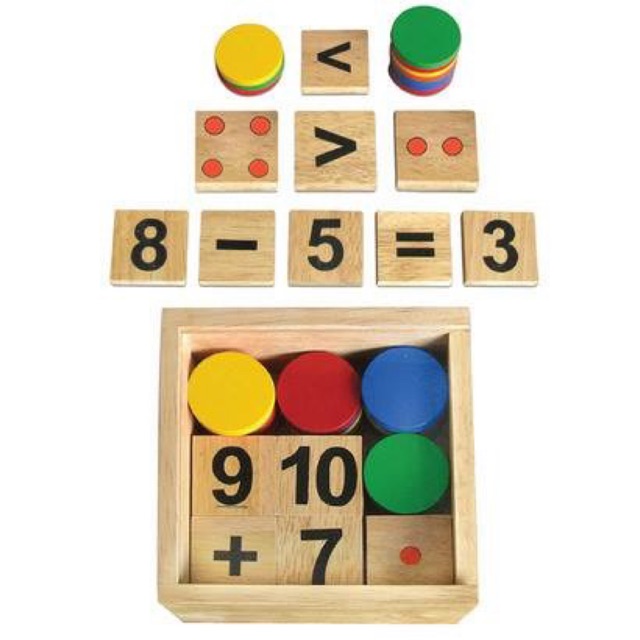 Bộ học toán bằng gỗ Winwintoys _ đồ chơi thông minh Bi House