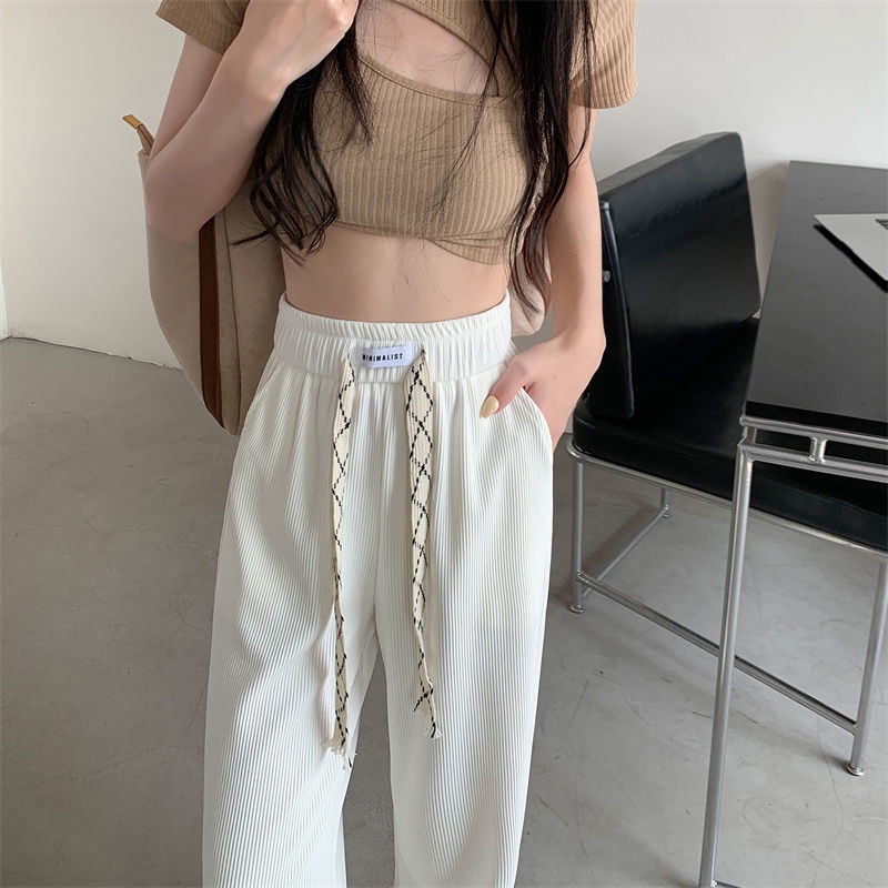 COZOKC Quần COZOKC lưng cao ống suông rộng thời trang cá tính dễ phối đồ