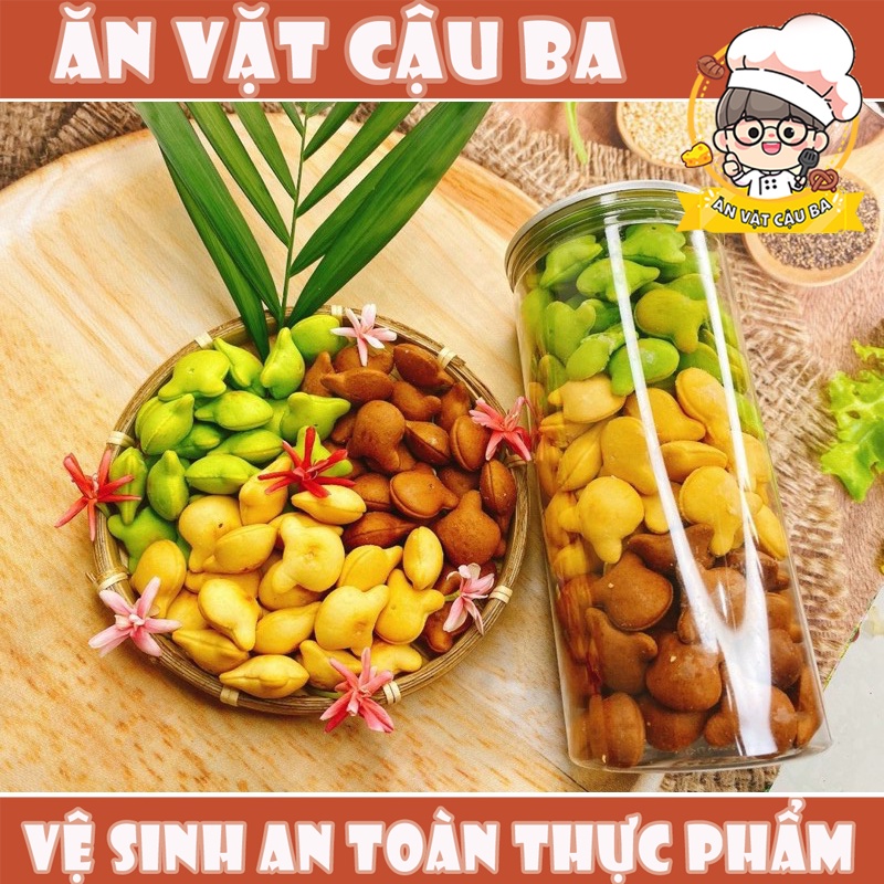 Bánh gấu nhân kem sữa mix 3 vị | hộp 420g | Đồ ăn vặt Sài Gòn vừa ngon vừa rẻ