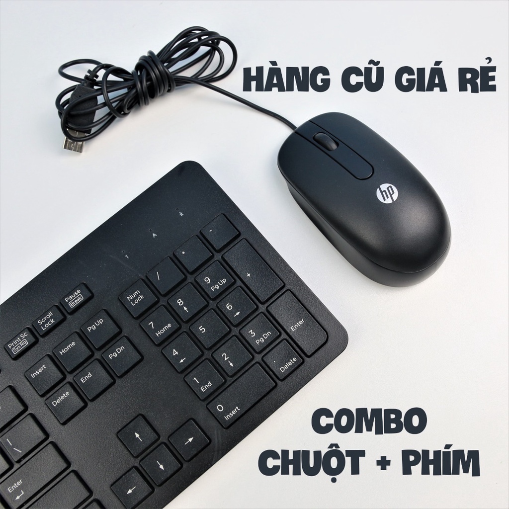 Combo - chuột và bàn phím cũ đã qua sử dụng còn mới đẹp - Bảo hành 3 tháng