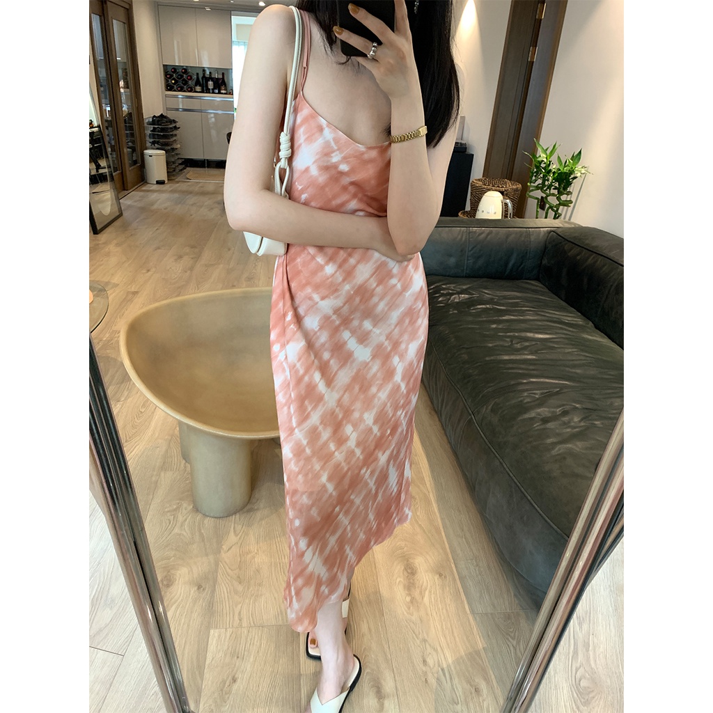 Đầm Dệt Kim Hai Dây In Họa Tiết Sang Trọng Thời Trang Cho Nữ