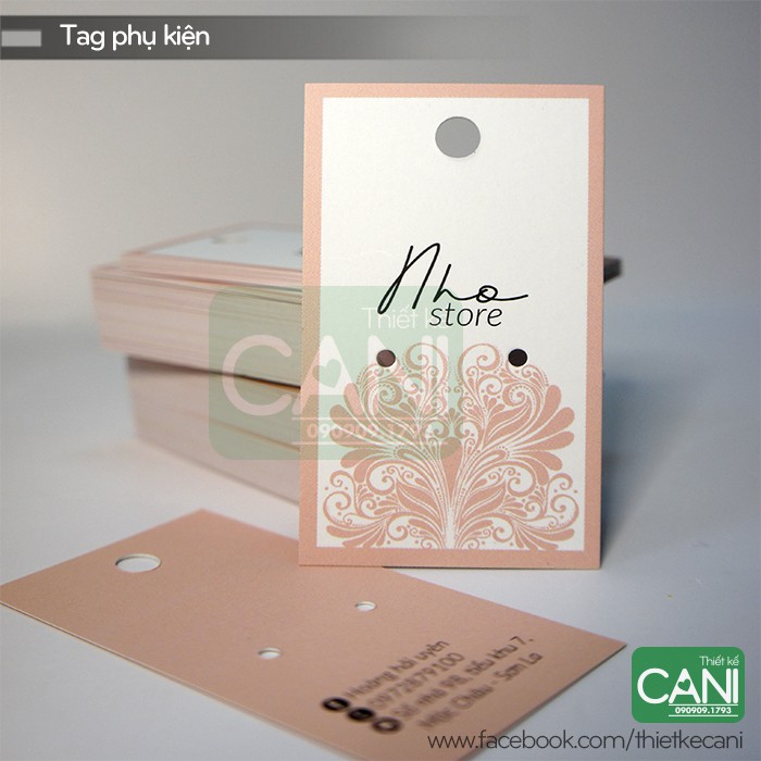 100c - 200c In theo yêu cầu  Nhãn treo Tag giấy Namecard Thẻ tích điểm Danh thiếp Voucher Thiệp cảm ơn