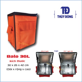 BA LÔ GIỮ NHIỆT GIAO HÀNG 36L 26x30x44cm