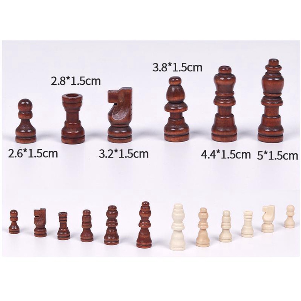 Bộ 32 Bàn Cờ Vua Bằng Gỗ Handmade Độc Đáo