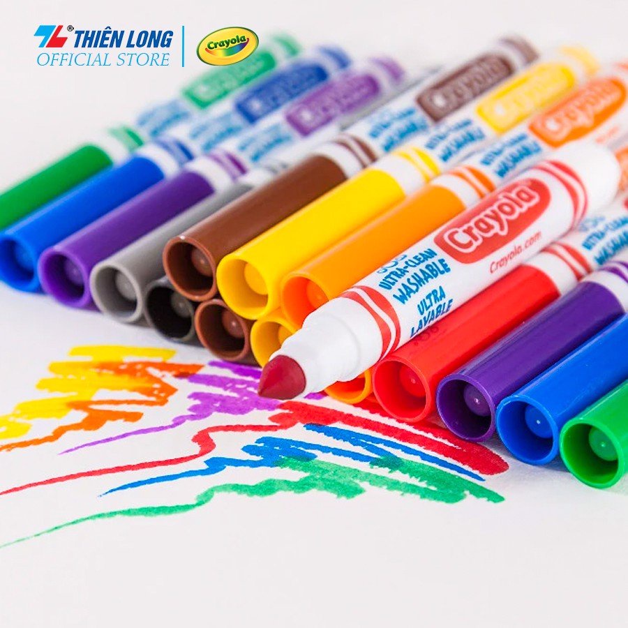 Bút lông nét dày 12 màu CRAYOLA 587812