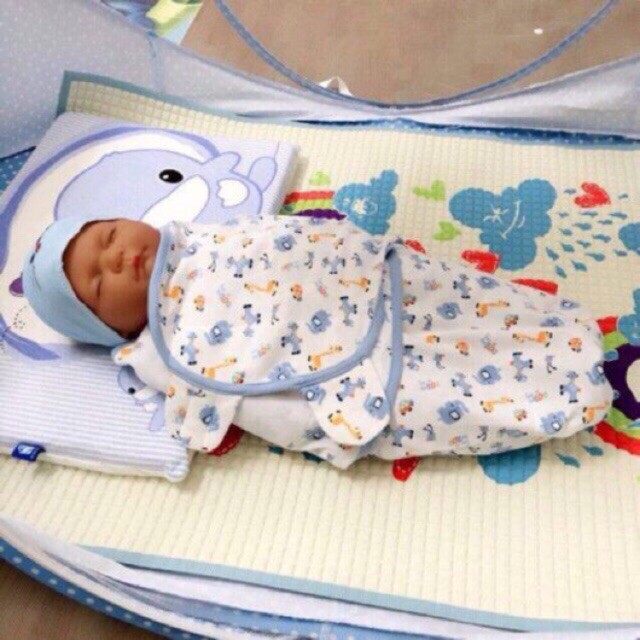 ủ kén 100% cotton mềm mịn Swaddle Me, ủm kén hè cho bé