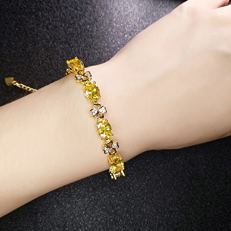 Vòng Đeo Tay Đính Đá Saphia Xinh Xắn Cho Nữ