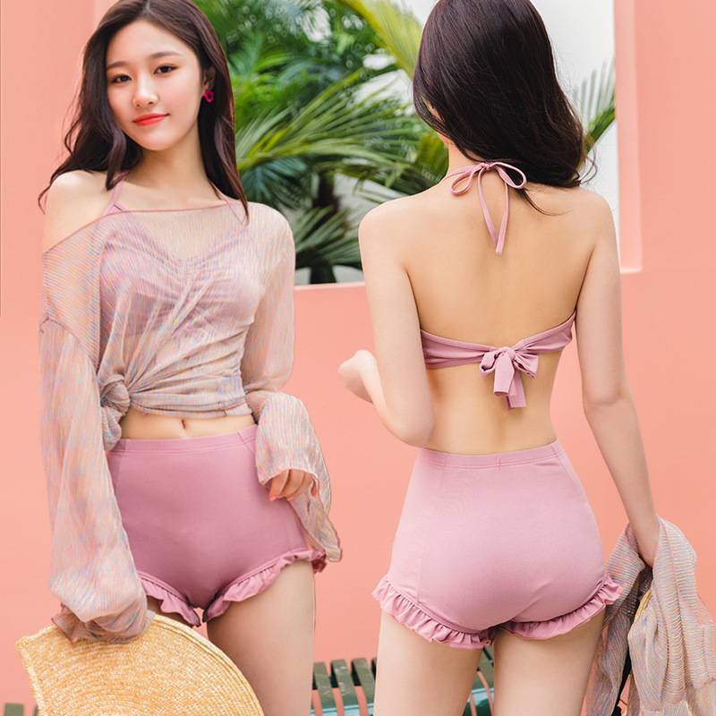 Bộ Đồ Bơi Ba Mảnh Che Phủ Ngực Và Bụng Kín Đáo Cho Nữ 2021 | BigBuy360 - bigbuy360.vn