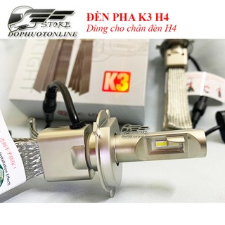 Đèn Pha Led K3 Chân H4 Siêu Sáng 6000K <DPOL>