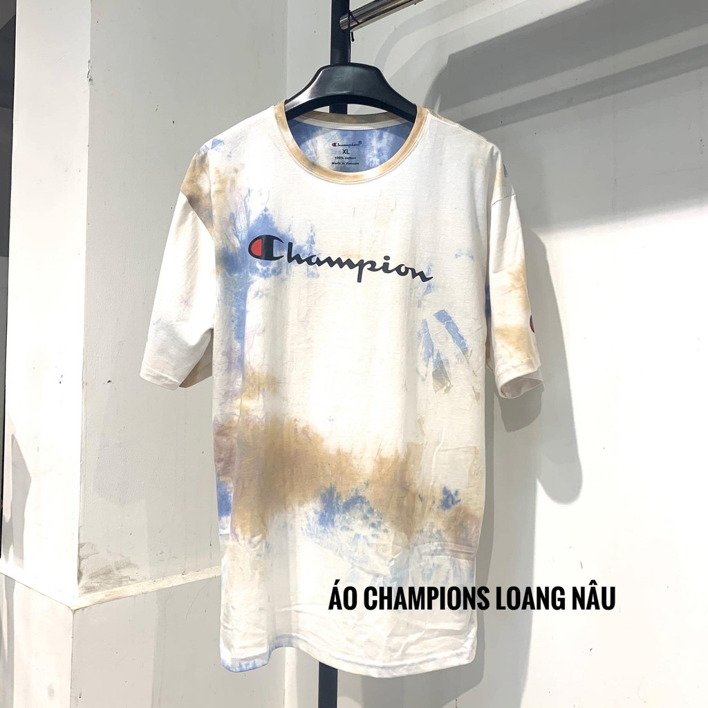 Áo thun loang champion cotton 100%