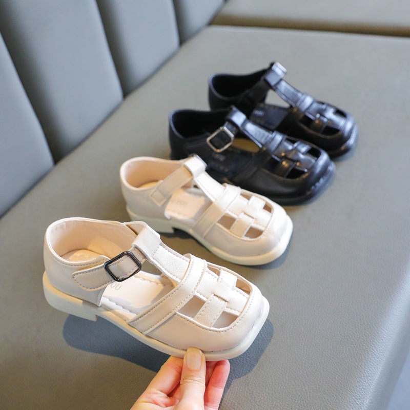 Sandal Trẻ Em Trai Bé Gái Giày Búp Bê Đế Mềm Mũi Tròn Thoáng Khí Phong Cách Công Chúa