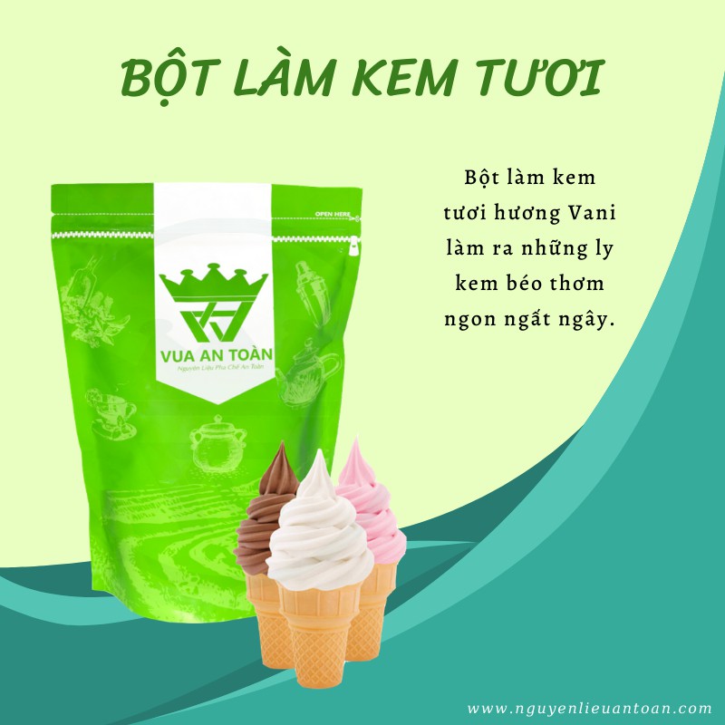 Bột Làm Kem Tươi 1kg Độc Quyền Công ty Vua An Toàn