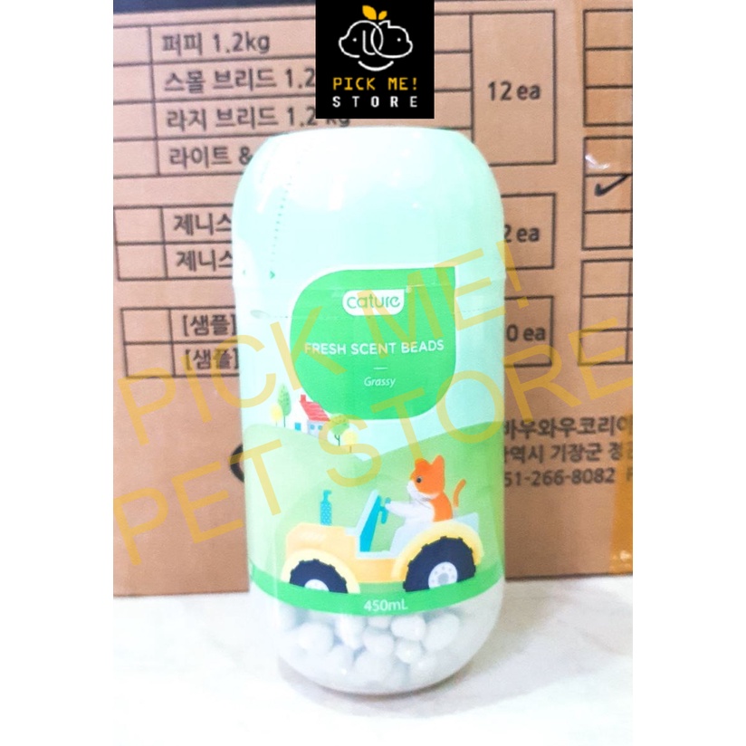 [Hộp 450ml] Hạt Khử Mùi CATURE - Viên Thơm Giảm Mùi Hôi Cho Cát Vệ Sinh Mèo