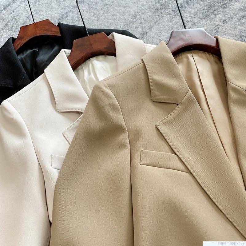 Áo khoác Blazer tay dài phong cách Hàn Quốc cho phái nữ
