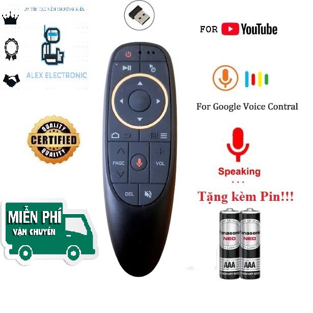 Chuột bay G10 điều khiển giọng nói 1 nút học lệnh- Hàng tốt Full Box 100% Tặng kèm Pin-Điện tử Alex