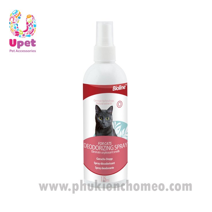 Bioline - Xịt khử mùi cho mèo Deodorizing Spray For Cat 175ml