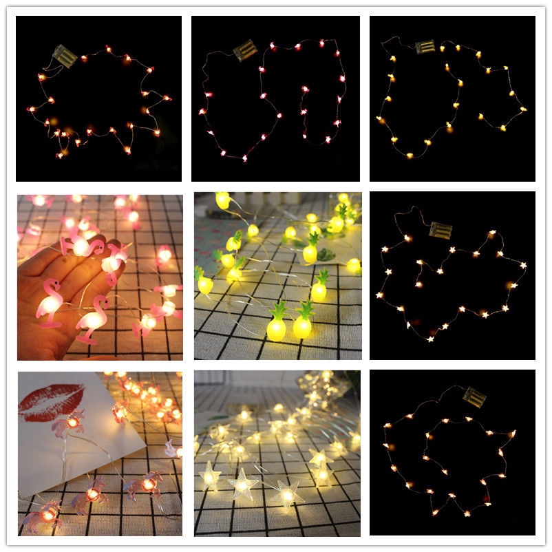 1 Dây Đèn LED 2M 20 Bóng Hình Kì Lân Và Chim Hồng Hạc