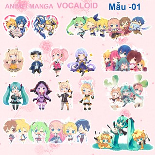 Sticker trong suốt Anime nhiều mẫu - Hình dán Anime - ST01