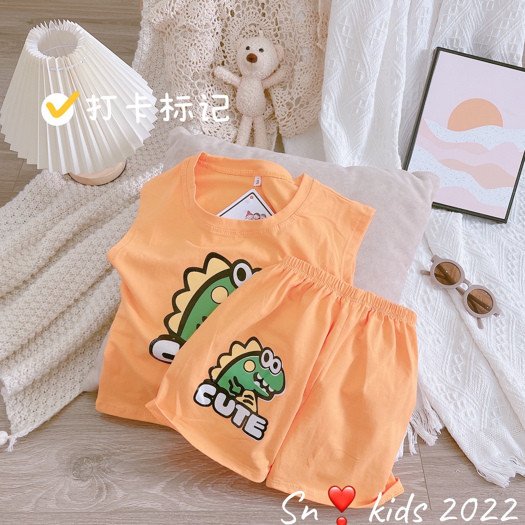 Bộ khủng long cute bé trai