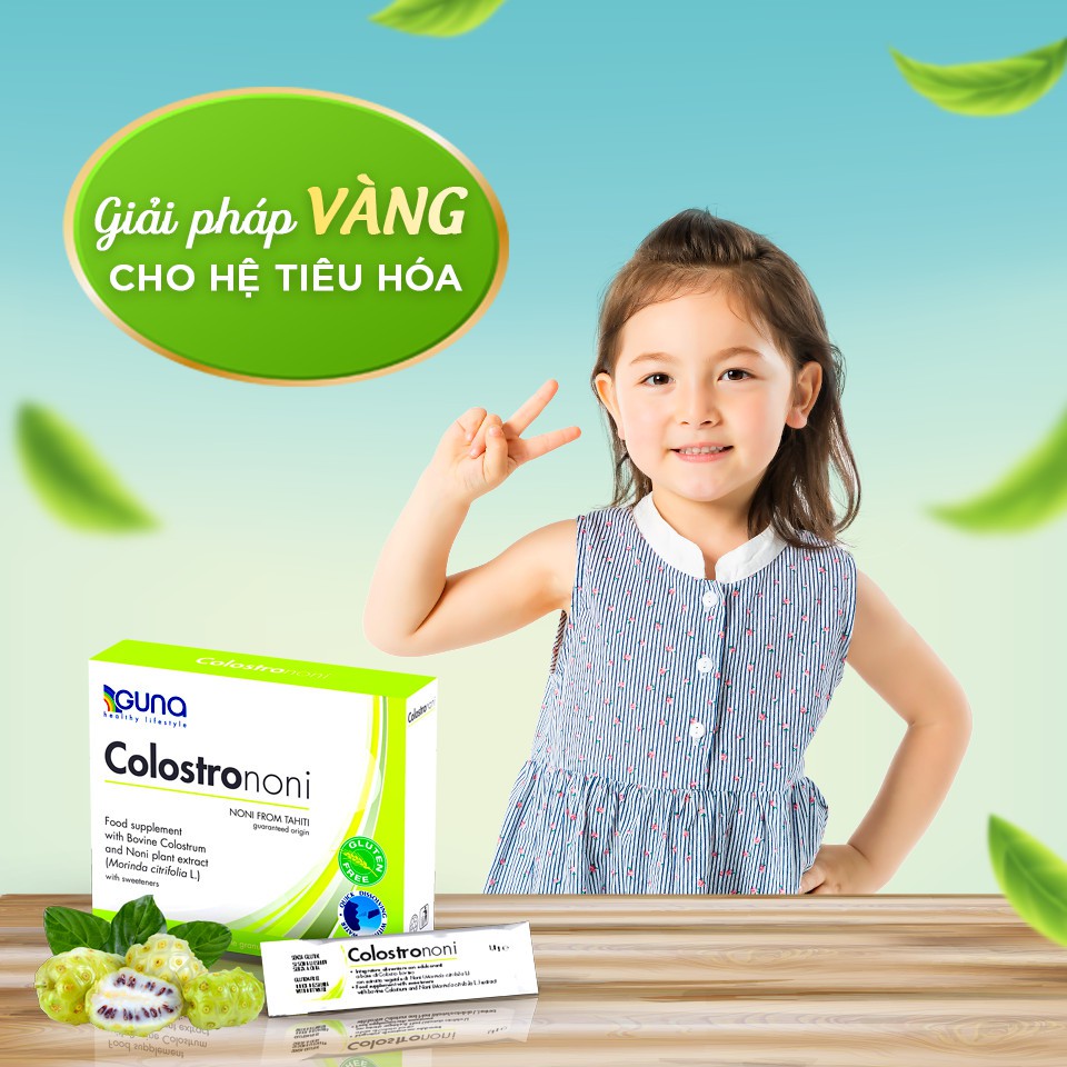 Sữa non ColostroNoni Guna - Sản phẩm bảo vệ sức khỏe , tăng cường miễn dịch , hỗ trợ hệ tiêu hóa đường ruột